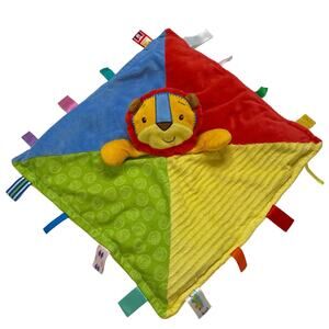 BRIGHT START TAGGIES Lion Lovie Plush Multicolor Stuffed Animal Baby Infant